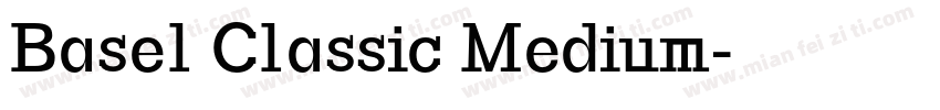 Basel Classic Medium字体转换